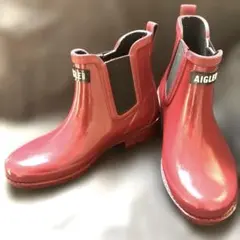 超美品❣️エーグル❣️AIGLE❣️サイドコア❣️レインブーツ ❣️防水 耐水 ❣️
