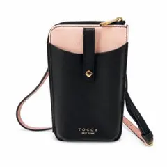 TOCCA PETALRIM MULTIBAG スマホショルダー 黒 ピンクのサムネイル