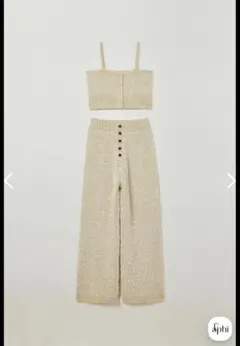 Eaphi WAVE LINE COCOON SKIRT アイボリー サイズ2 Eaphi WAVE LINE COCOON SKIRT ＋awトップス セット - メルカリ