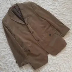 『ハッシュパピー』 (M) コーデュロイテーラードジャケット 裏地ストライプ