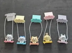 ちいかわ ブランコ２ ハチワレ うさぎ モモンガ シーサー ガチャガチャ