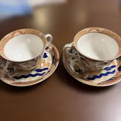 NIKKO ニッコー ダブルフェニックス カップ&ソーサー 2客 アンティーク