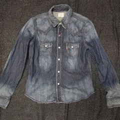 Levi's Redloop デニムウエスタンシャツ ダークブルーレディースM