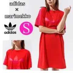 新品★アディダスワンピース アディダスTシャツ ドレス マリメッコ★S
