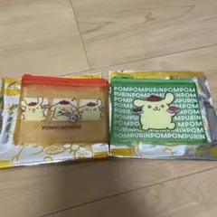スシロー 산리오 コラボ 폼폼푸린 ポーチ 2種セット
