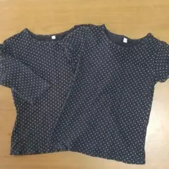 無印良品130 半袖 長袖 2枚組☆彡