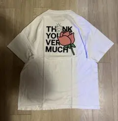 BEAMS ALWAYTH バラデザイン Tシャツ ホワイト XL