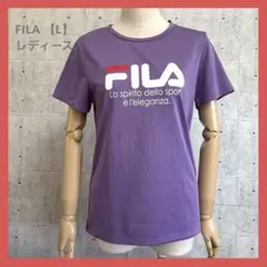 FILA 【L】 レディース 半袖 Tシャツ パープルのサムネイル