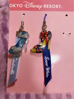 ディズニーリゾート限定 プリンセスストラップ(シンデレラ・白雪姫)未使用