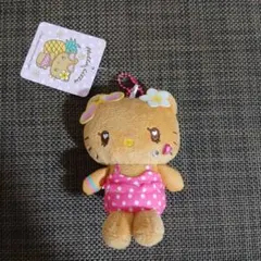 Hello Kitty ギャル日焼け キティミニマスコット キーホルダー