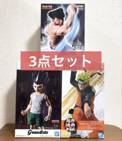 新作プライズ　HUNTER×HUNTER NARUTO フィギュア 3点セットのサムネイル