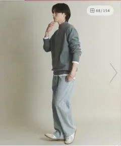 SENSE OF PLACEストレッチモックネックニット