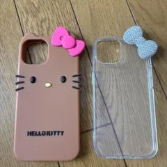 日焼けキティちゃん iPhone 15 スマホカバー　 クリアケース　リボンのサムネイル