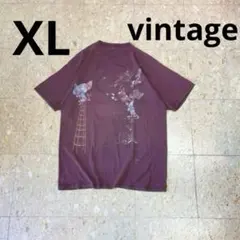 UNDERCOVER ボルドー グラフィックTシャツ レコード柄 フリーサイズ