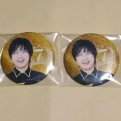 GOALOUS5　ゴールド缶バッジ 2個セット　ゴーラスイエローのサムネイル