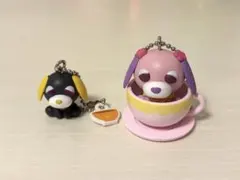 お茶犬 カップinフィギュア マスコット ハナ チョコボーロ ロン
