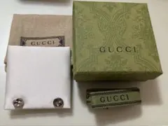 GUCCI グッチ　インターロッキング　スタッズピアス　シルバーのサムネイル