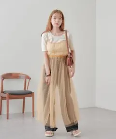 定価6050円　新品未開封　【Kastane】チュールキャミワンピース