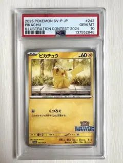 ピカチュウ プロモ 242/SV-P イラストコンテスト2024 PSA10