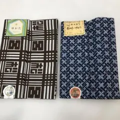 三勝浴衣反物風神雷神綿紬ゆかた洋服リメイク