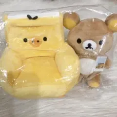 リラックマ ぬいぐるみキイロイトリマスコットセット