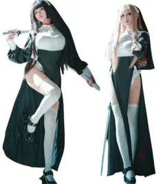 ハロウィン シスター コスプレ 7点セット コスチューム ゴスロリ