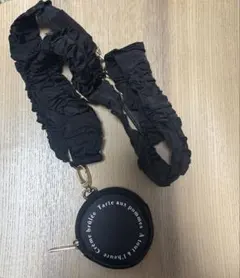 しまむら mumuブラックフリルショルダーストラップ 黒