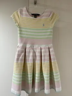 Polo Ralph Lauren 半袖ワンピース マルチボーダー