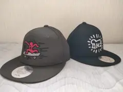 キース・ヘリング　Keith Haring　キャップ　帽子　カーキ＆ブラック2種