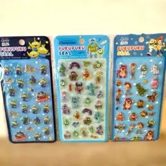 ス*ル様 ぷくぷくシール リトルグリーンメン モンスターズ・インク トイ・ストー