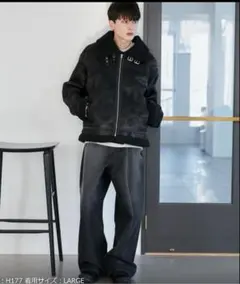 【大流行ムートン即完】WEGO/ムートンタッチB-3フライトジャケット