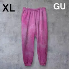 鬼 フェード ピグメント 後染め 加工 ムラ染め GU XL スウェットパンツ