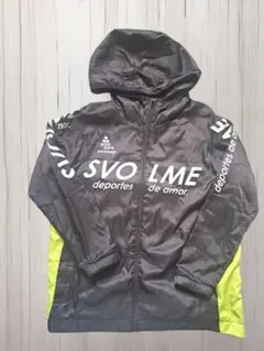 【130cm】Svolme ウィンドブレーカー ブラック/イエロー　サッカー