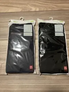 【新品・未使用】UNIQLO キッズ レギンス 100cm 2色セット