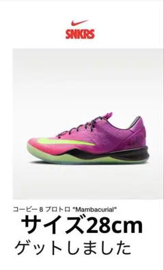 NIKE コービー 8 プロトロ Mambacurial