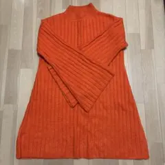 SLY オレンジ ニットワンピース 長袖