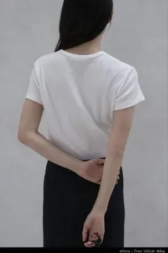 【Ohotoro】Salt Waffle T-Shirt Whiteのサムネイル