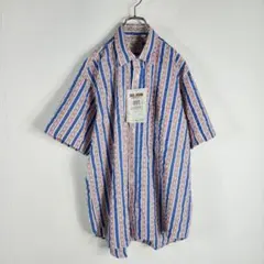 Vintage 90s 00s BIG JOHN ストライプ半袖シャツ アメカジのサムネイル