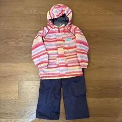 【美品】Sportum 子ども用スキーウェア ストライプ
