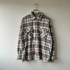 PARADISE メンズ トップス 長袖シャツ 厚め チェック マルチカラー L