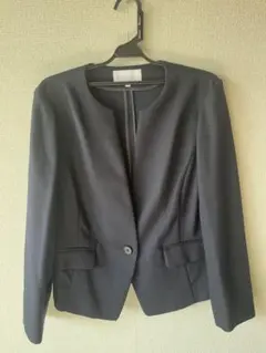 アンタイトル紺けシングルボタンジャケット