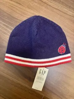 GAP ベビー ニット帽 てんとう虫刺繍