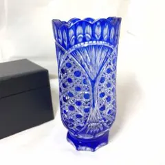 KAMEI GLASS カメイ クリスタル 切子 花瓶 花器のサムネイル