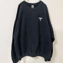 ギルダン ワンポイント スウェット クルーネック 長袖 L 黒 綿混 お出かけのサムネイル