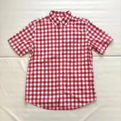 GAP ギンガムチェック 半袖シャツ 赤 レッド Sのサムネイル
