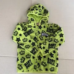 BABYDOLL フリースジャケット 130cm 蛍光グリーン