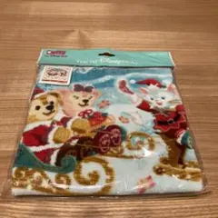 ダッフィー＆シェリーメイ＆ジェラトーニ　ウォッシュタオル　ディズニー　クリスマス