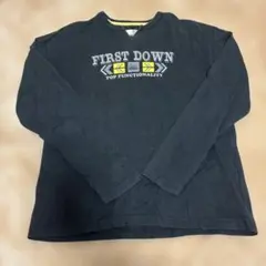 【FIRST DOWN】ファーストダウン 長袖 Tシャツ ロンT ロゴ Mサイズ