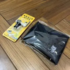 非売品★クロネコ・シロネコ エコバッグ　& クロネコ　ケーブルバイト 2点セット