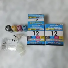 ELECOM ブラザー用 4色詰め替えインクセット THB-12BCSET 2箱のサムネイル